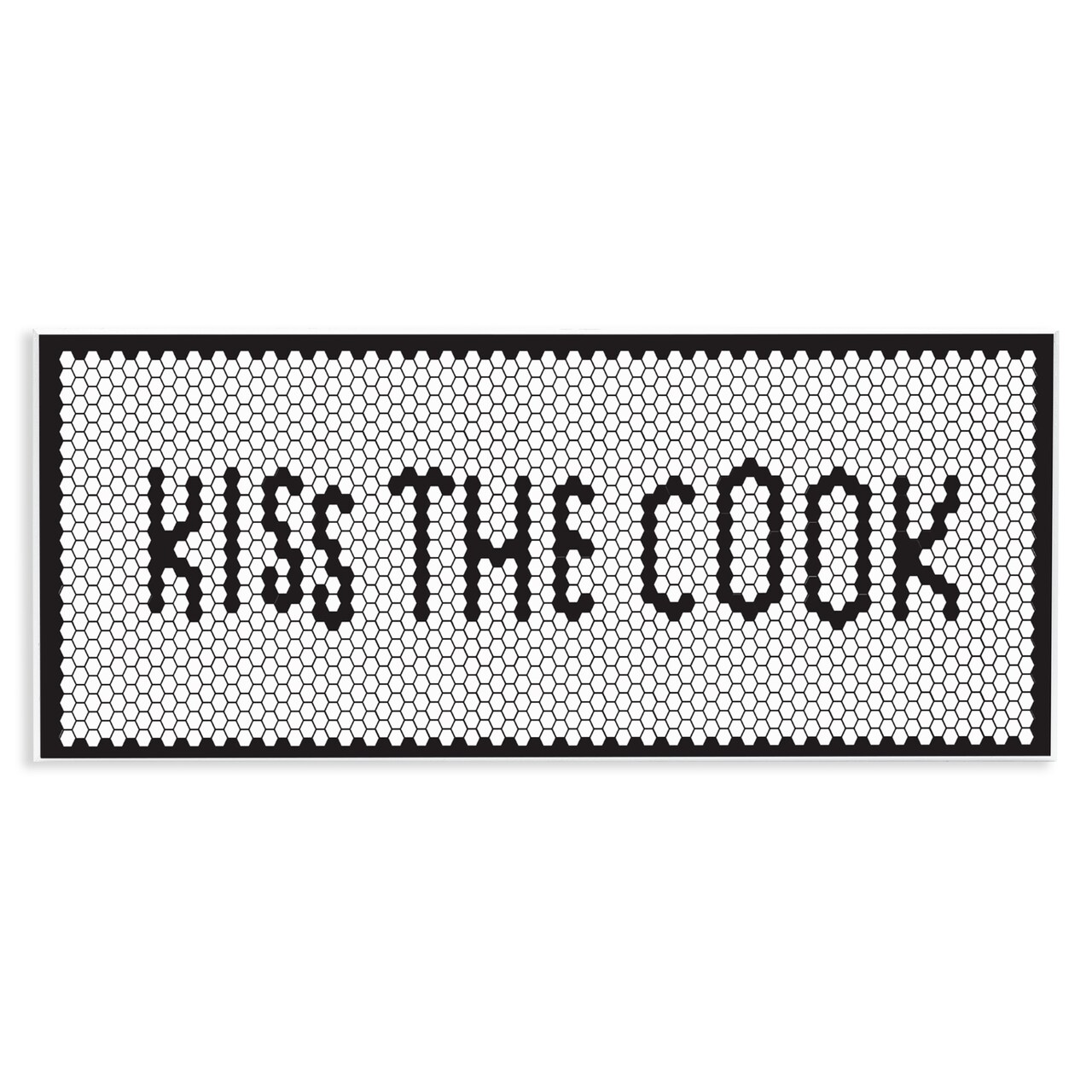 Stupell Industries Retro Kiss The Cook Wall Plaque, design by Elizabeth Medley